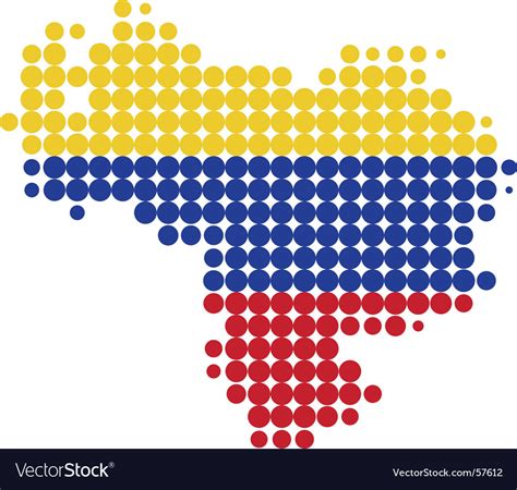 Map Of Venezuela Royalty Free Vector Image Vectorstock