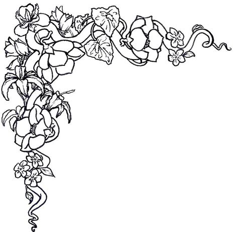 Free Simple Flower Border Designs To Draw Download Free Simple Flower