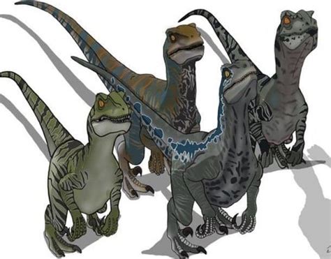 Raptor Squad Jurassic Park World Blue Jurassic World Jurassic Park Poster