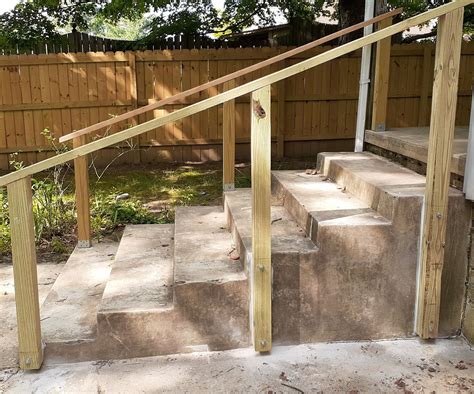 Simple Exterior Handrail For Less Than 100 6 Steps With Pictures