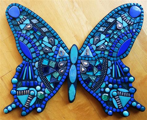 Custom Mosaic Butterfly 14x12 Created By Tina Wise Crackin Mosaics