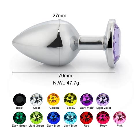 Hot Sale Anal Plug Metal With Jewel Cheap Anal Sex Toys Stainless Steel