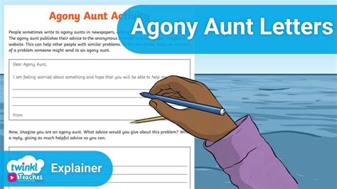 Agony Aunt Letters Ks2 Writing Pshe Resources Youtube