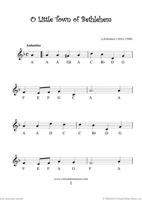 One with black notes, and one with colored notes for. Very Easy Christmas Clarinet Sheet Music Songs PDF "For ...