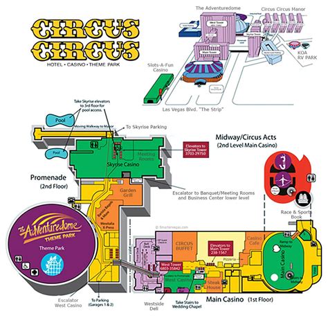 Circus Circus Las Vegas Karte Karte Von Circus Circus Las Vegas