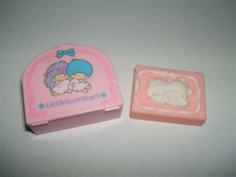 1976 Sanrio Little Twin Stars Pink Cased Eraser Made In Ja Flickr