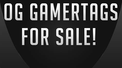 Og Gamertags For Sale Cheap Youtube