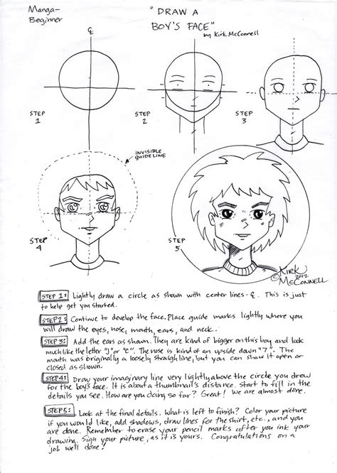 How To Draw With Kirk Mcconnell How To Draw A Manga Boys