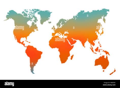 Abstract Illustration Of World Map Stock Photo Alamy