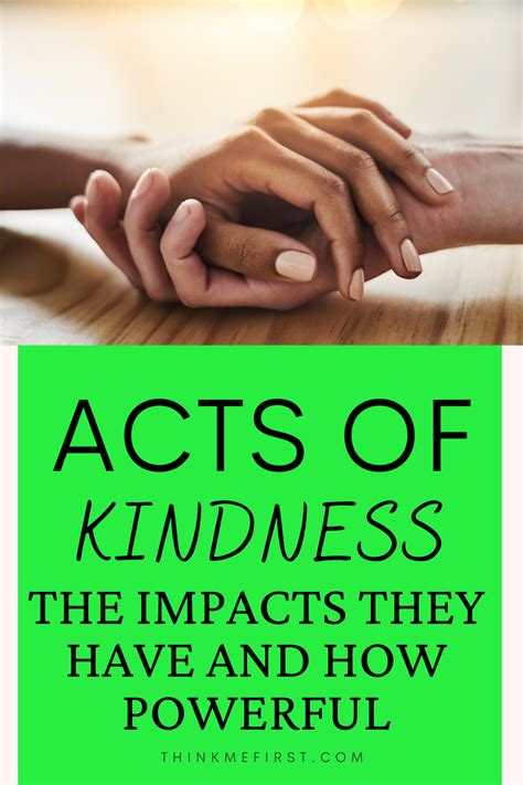 Acts Of Kindness The Impacts They Have Are Powerful Random Acts Of