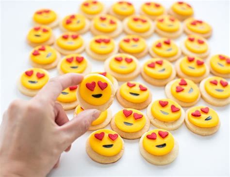 Easy Mini Heart Emoji Sugar Cookies Homemade Sugar Cookies Homemade