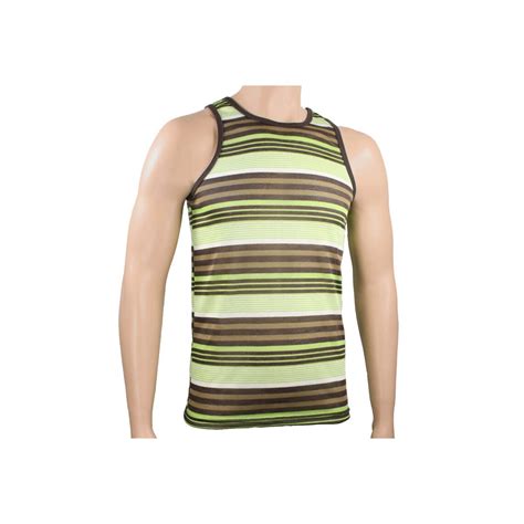 Mens 70s Style Striped Tank Top Shirt Etsy