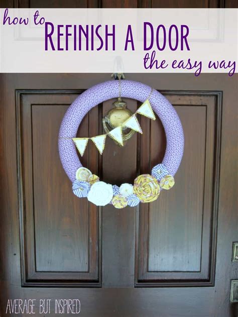 Let dry completely before moving on. How to Refinish an Exterior Door The Easy Way