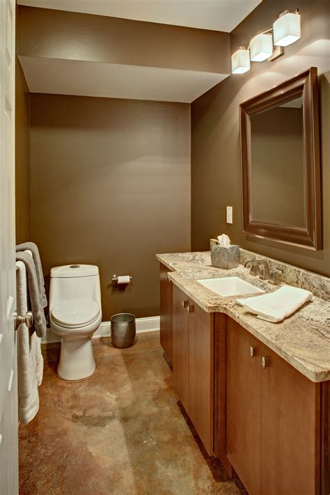 In most cases, your basement will be reached via stairs. Half bath in finished basement. | Basement inspiration ...