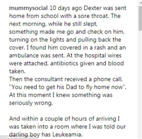 Mummy Blogger Reveals Her Four Year Old Son Has Leukaemia Daily Mail
