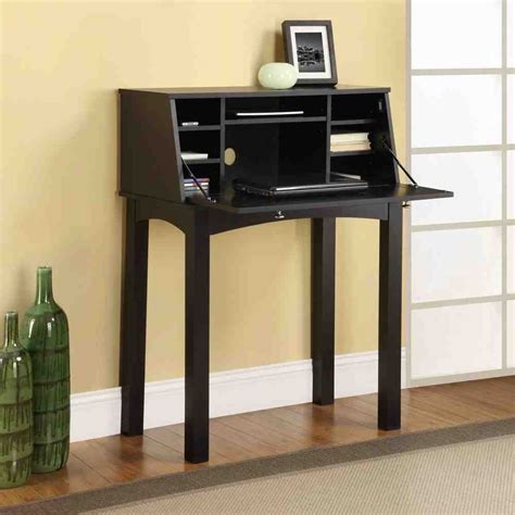 More conventionally, they also feature one large drawer, and one smaller drawer with. Rustic Secretary Desk | Desks for small spaces, Small ...