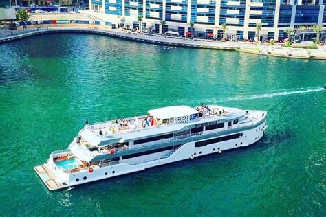 Mega Yacht Lotus Desert Rose Dinner Cruise Dubai Marina Bookmytour