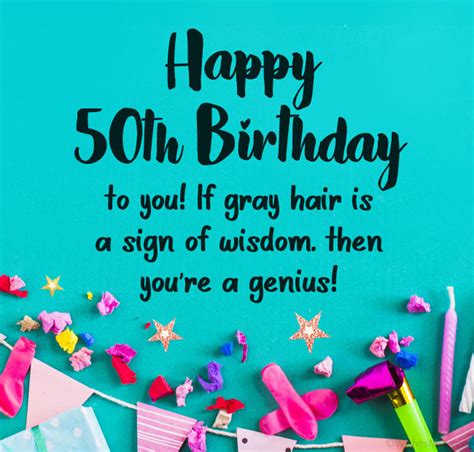 Funny 50th Birthday Wishes Messages And Quotes