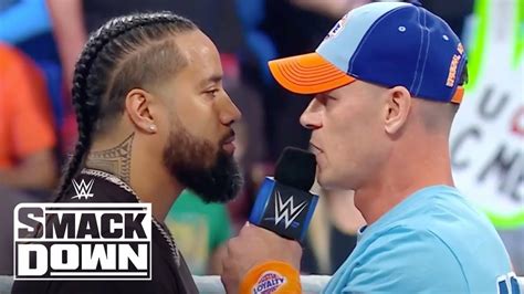 John Cena Announces Hell Host Wwe Payback Gives Jimmy Uso An Attitude Adjustment On 91