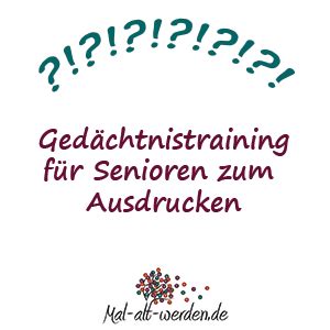 Die gedichte sind kurz und somit. Gehirnjogging übungen Zum Ausdrucken