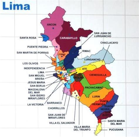 25 Unico Mapa De Lima