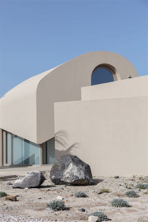 Kapsimalis Architects Designs Monolithic Holiday Home In Santorini On