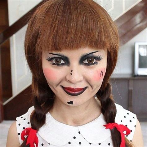 Love This Make Up Looks Easy To Do Yourself Annabelle Doll Creepy