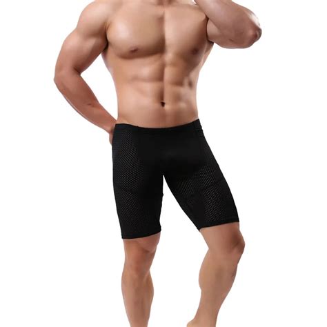 New Mens Underwear Boxers Breathable Holes Homme Boxershorts Men