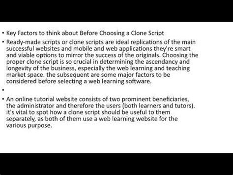 Learning Clone Scripts Ready Made Clone Scripts YouTube