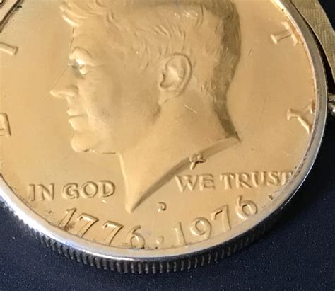 Kennedy Half Dollar Bicentennial 1976 D Gold Plate Coin Etsy