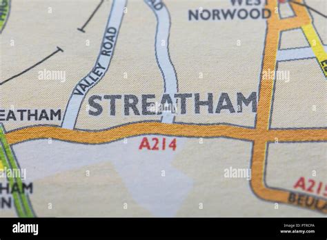 London Borough Of Streatham Location Map Stock Photo Alamy