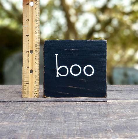 Boo Wood Sign By Our Backyard Studio In Mill Creek Wa The Weed Patch