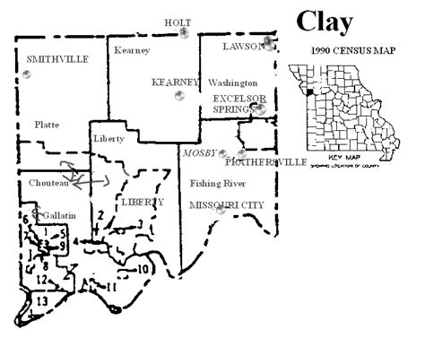 Clay County Missouri Maps And Gazetteers