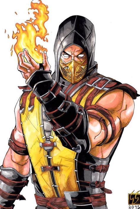 Scorpion Ninja Personagens De Mortal Kombat Desenhos De Super Herois