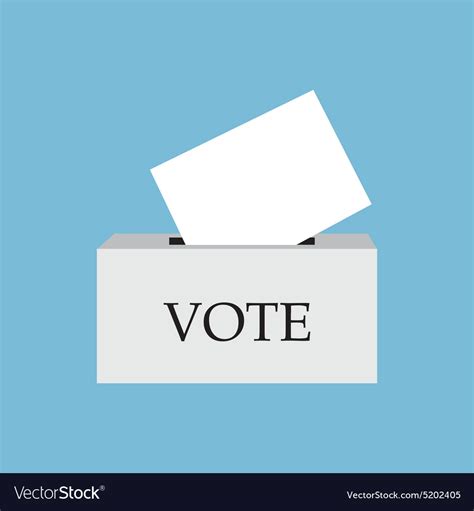 Demonstration uses a real voting system and real vote databases and takes place in seconds across multiple contact information: Voting box Royalty Free Vector Image - VectorStock