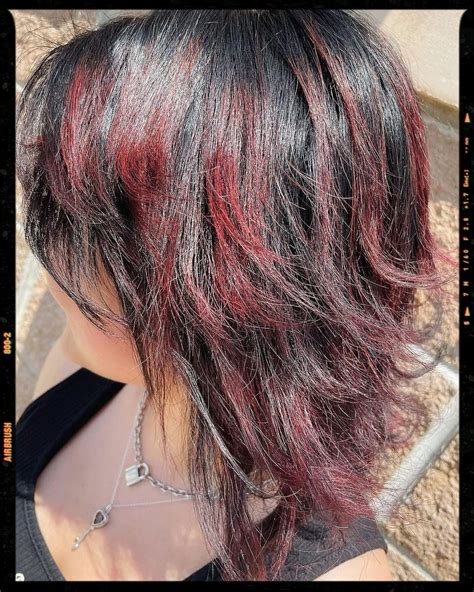 Wolf Cut Hair Wine Red Hair Color Hair Inspo Color Hair Color For