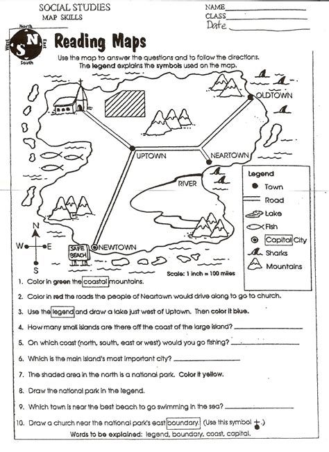 Maps For 2nd Graders
