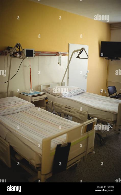 Empty Wards With Beds And Medical Equipment Stock Photo Alamy
