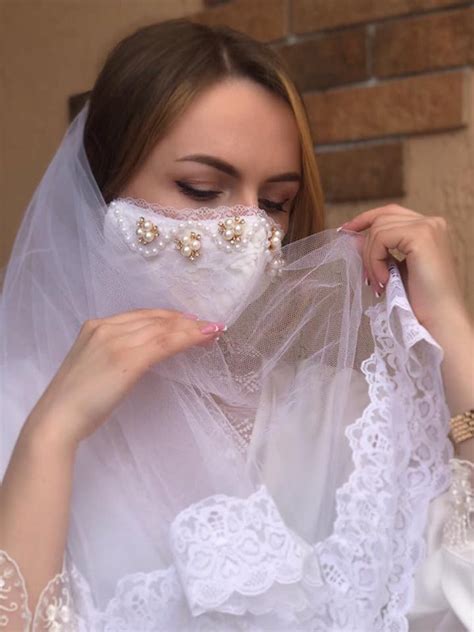 Wedding Face Mask Bridal Mask Wedding Mask Lace Etsy