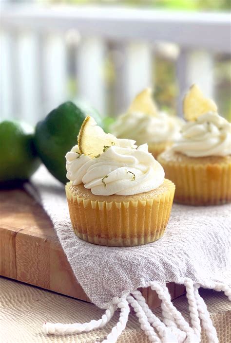 Key Lime Pie Cupcakes With Candied Lime Slices Lexis Rose