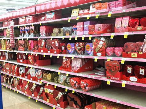 Stores Stock Shelves For Valentines Day