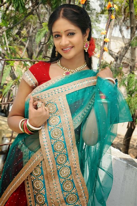 See more ideas about saree, actresses, indian women. Actress Sandeepthi Hot Navel Stills in Sexy Half Saree - CAP