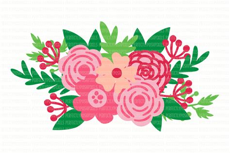 Download 88 FLOWER BOUQUET SILHOUETTE - * Bucket