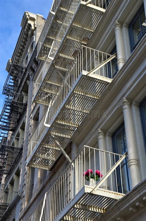Historic Cast Iron Buildings In New York City S Soho District Stock