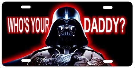 Personalized Novelty License Plate Darth Vader Custom Car Tag Whos