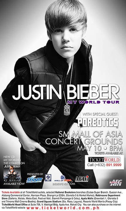 Justin Bieber Live In Manila Poster Liveconcertmanila