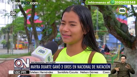 Mayra Duarte Ganó 3 Oros En Nacional De Natación Youtube