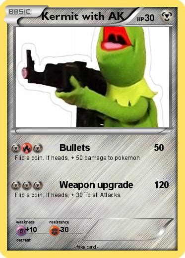 Pokémon Kermit With Ak Bullets My Pokemon Card
