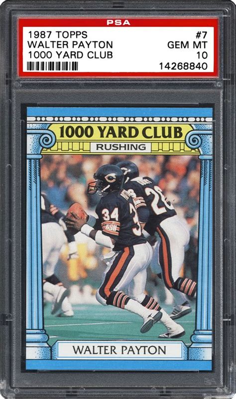 Who are the nfl rookie cards for 1987? Football Cards - 1987 Topps 1000 Yard Club | PSA CardFacts®