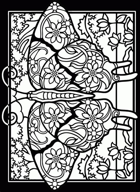 Free Printable Stained Glass Coloring Pages For Adults Coloring Home